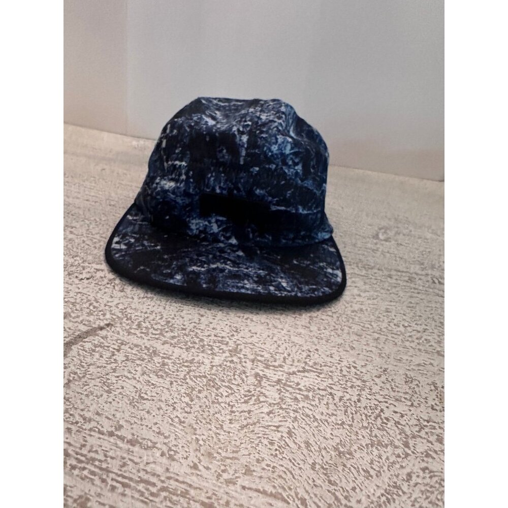 Ripndip x Good Life collab blue marble leather strap back 5 panel hat